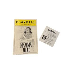 Mamma Mia Broadway Playbill Winter Garden Theatre Nov 2011 w Cast Insert Music